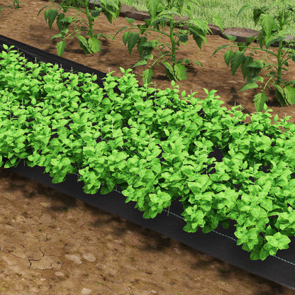 Malla Antimaleza Outsunny Pp Negro 20x2500 Cm_1