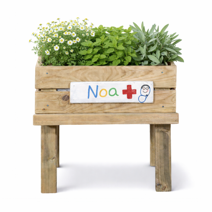 Mesa De Cultivo Infantil De Madera Con Kit De Cultivo Medicinales| Vidahuerto_3