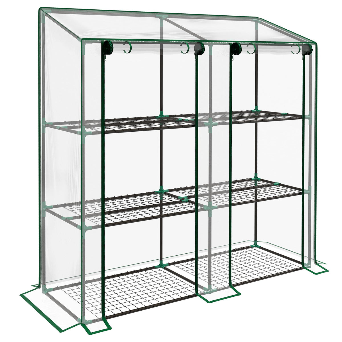 Invernadero De Jardín Outsunny Acero, Pe Transparente 143x46x151 Cm_0