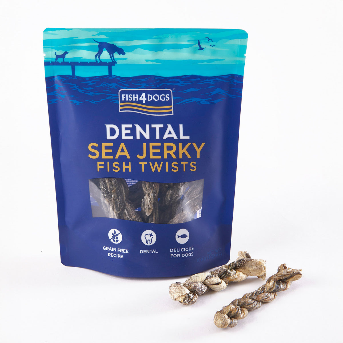 Fish4dogs Snack Dental Para Perro – Fish Twists 10x100g_0