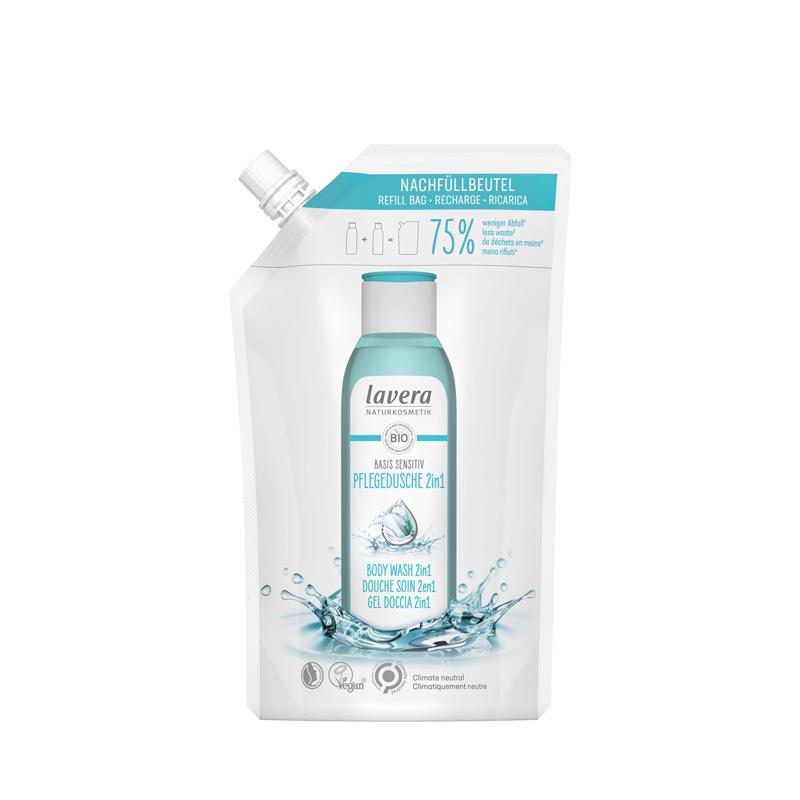 Recarga gel ducha & champú 2 En 1 basis sensitiv, Lavera 500 ml