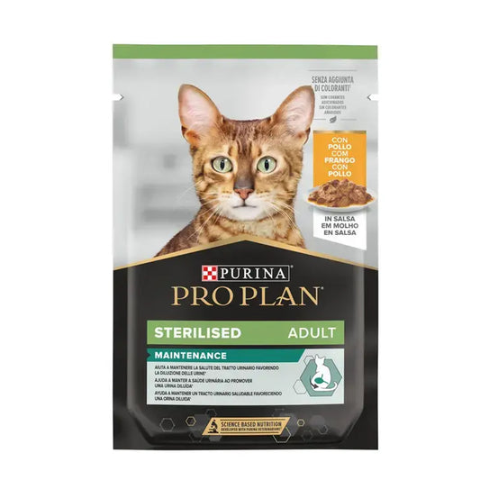 PRO PLAN Gato esterilizado Pollo en Salsa 85 g