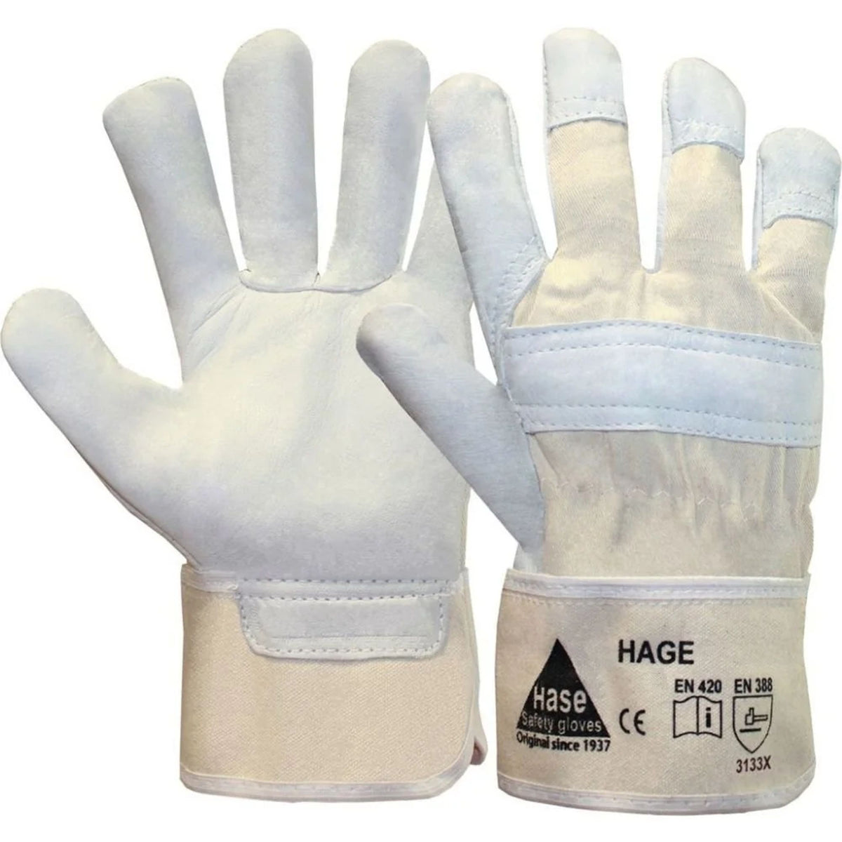 Guantes De Trabajo De Cuero, Talla 8, Guantes Resistentes Para Jardinería_0