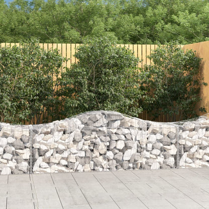 Cestas De Gaviones 6 Uds Forma De Arco Hierro 200x50x60/80 Cm_1