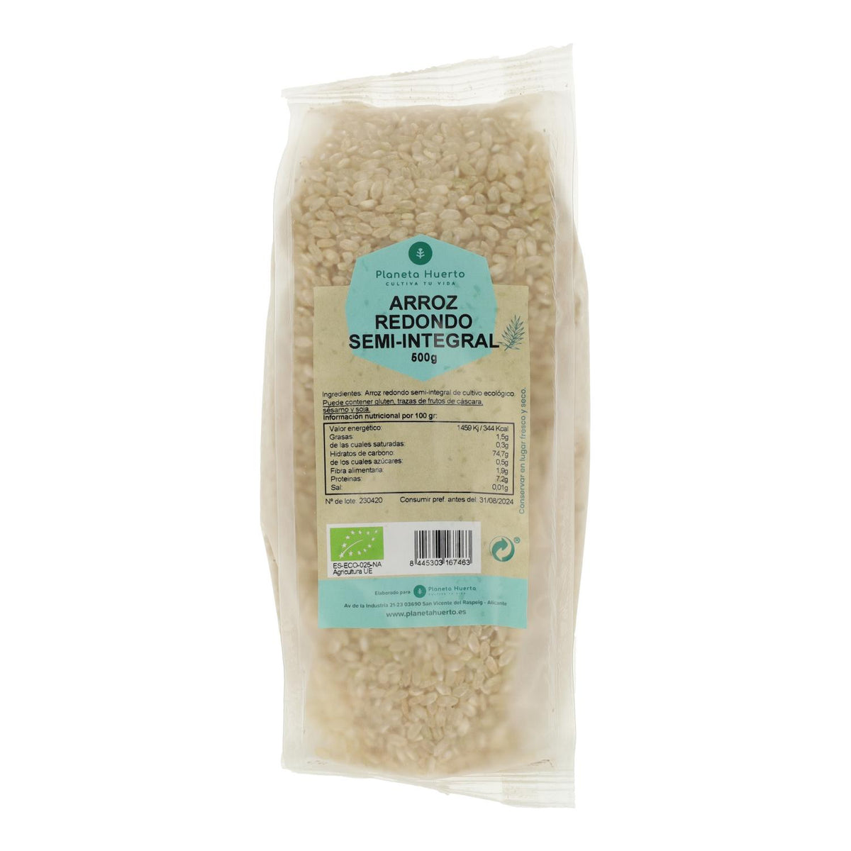 Arroz redondo semi integral ECO Planeta Huerto 500 g