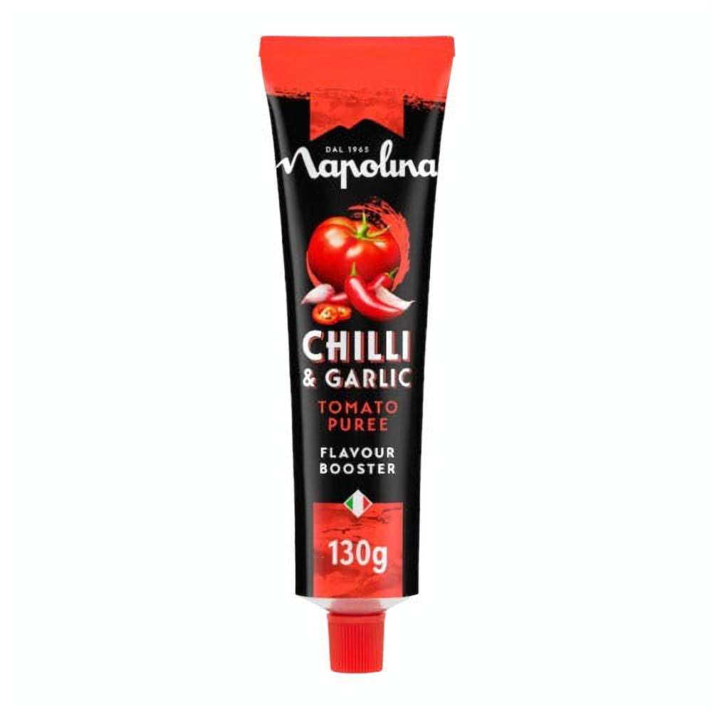 Napolina Concentrado De Tomate Con Chile Y Ajo En Tubo 130 G_0