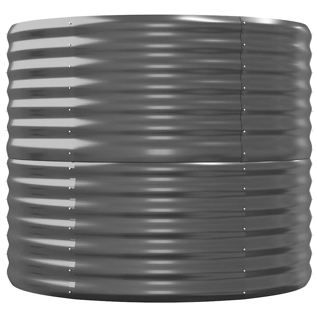 Jardinera Arriate Acero Galvanizado Antracita 152x80x68 Cm_3