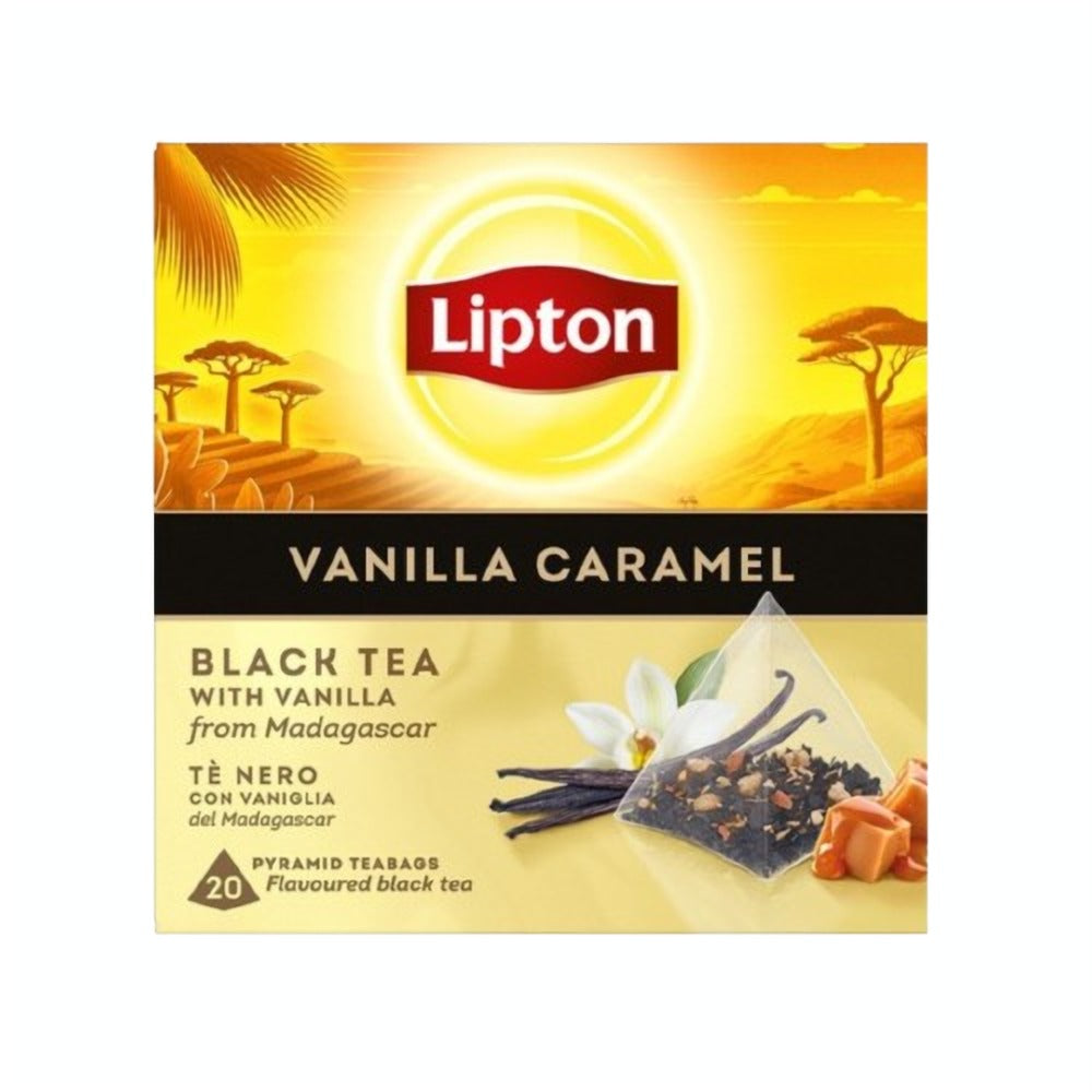 Lipton Té Negro Caramelo Y Vainilla 20 Bolsitas_0