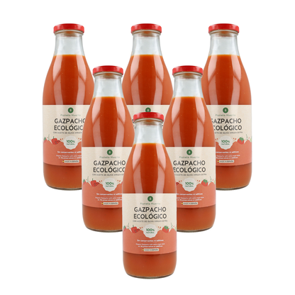 Pack 6x Gazpacho tradicional ECO con AOVE Planeta Huerto 1L