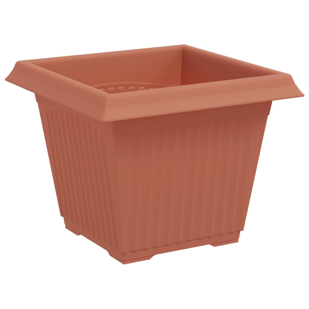 Macetas 24 Uds. Rojo Ladrillo Plástico_5