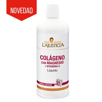 Colágeno con Magnesio y Vit C líquido sabor cereza Ana María LaJusticia, 1 L