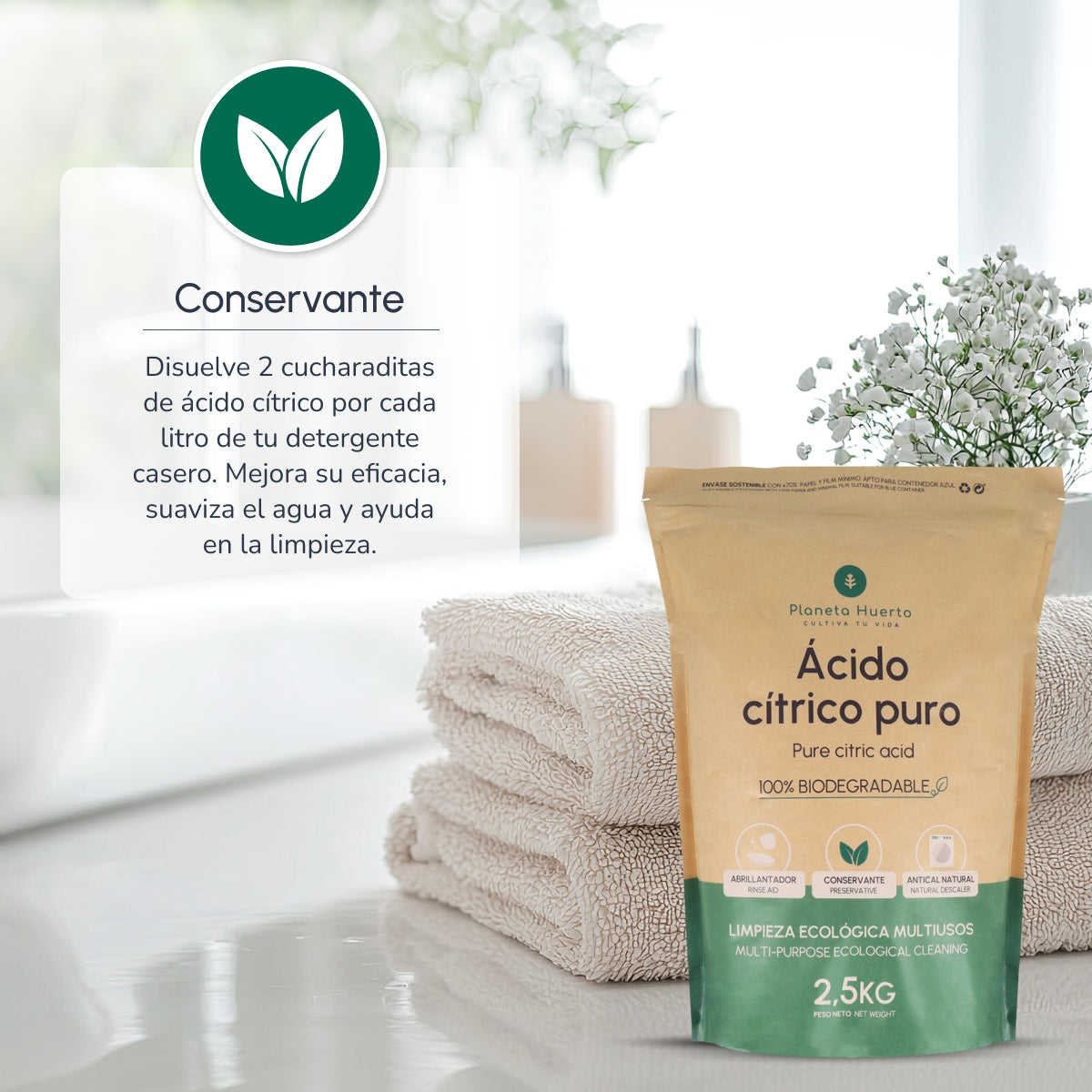 Pack 3xÁcido cítrico Planeta Huerto 2,5 Kg