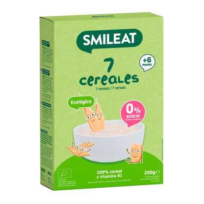PROMO 3x Papilla de 7 Cereales Eco Smileat 200g