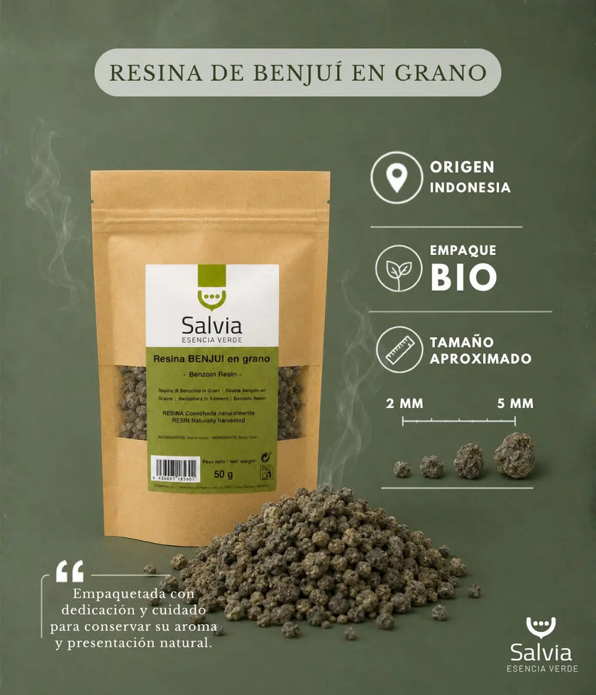 Salvia - Resina Benjui En Grano, Granel | 50g_1