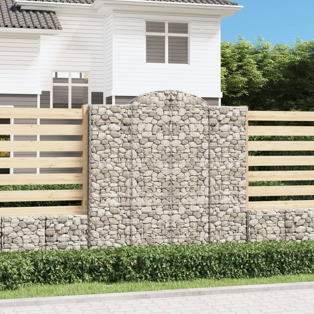 Cestas De Gaviones 5 Uds Forma De Arco Hierro 200x50x200/220 Cm_1