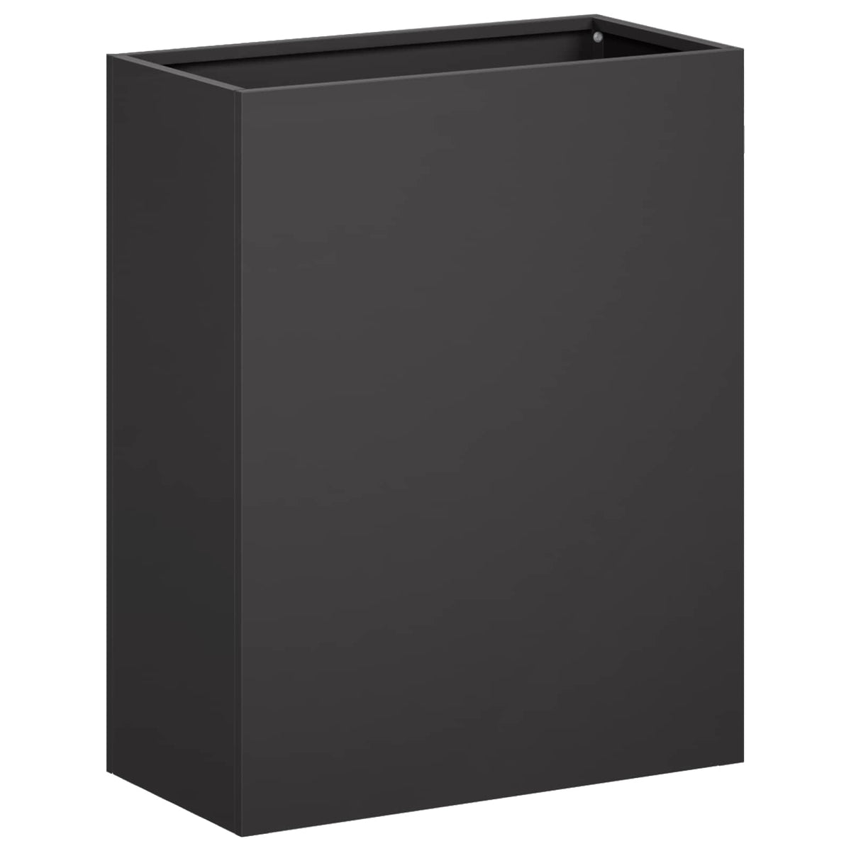 Macetero De Jardín Negro 40 X 20 X 40 Cm Acero Laminado En Frío_0