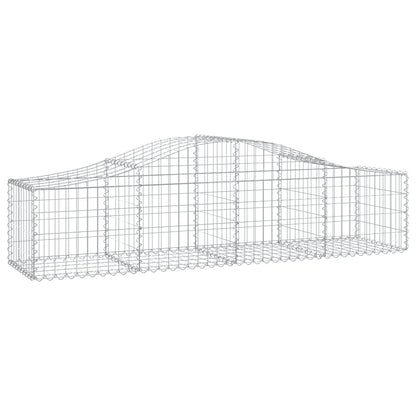 Cestas De Gaviones 6 Uds Forma De Arco Hierro 200x50x40/60 Cm_2