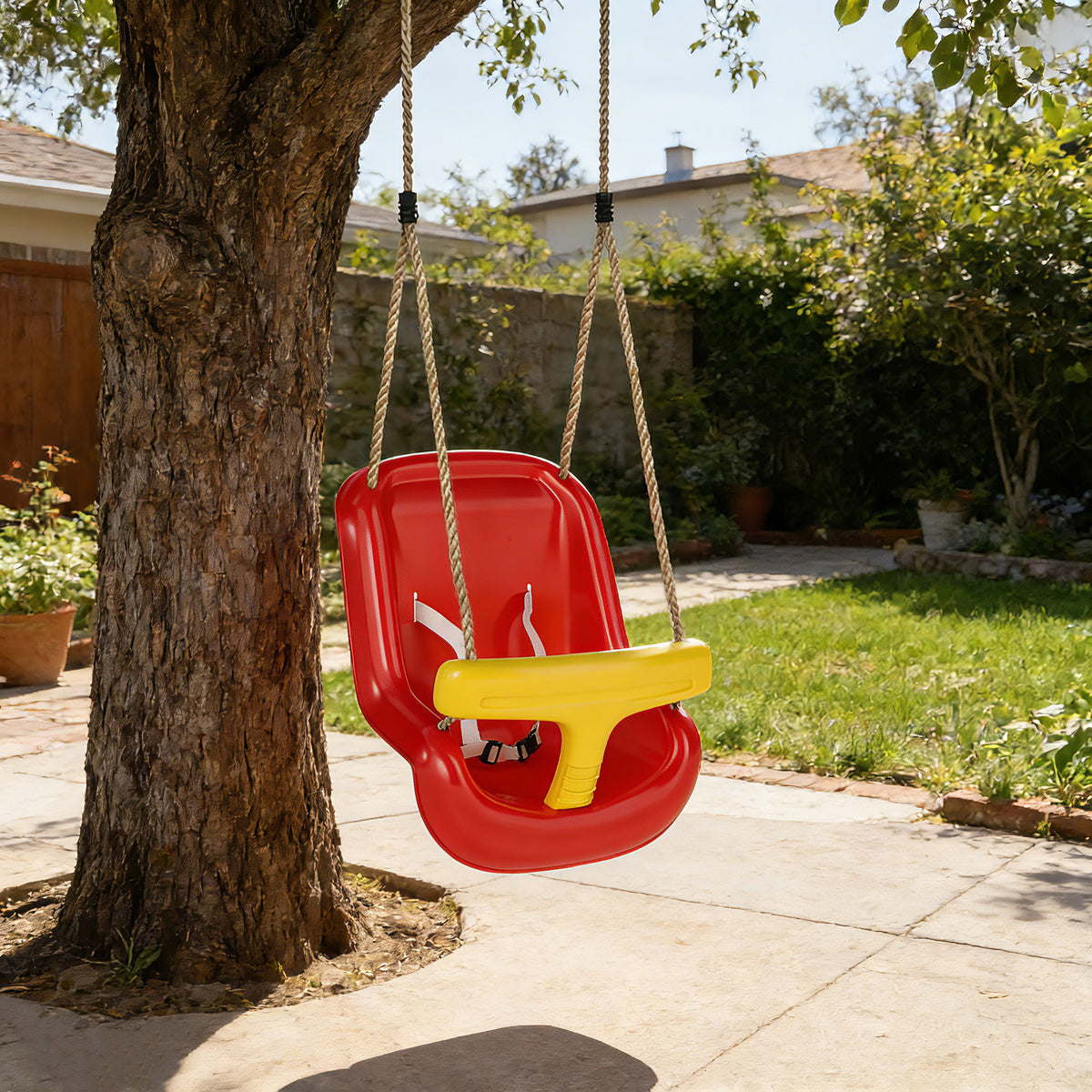 Columpio Infantil Aiyaplay Pe Rojo 28x36x180 Cm_1
