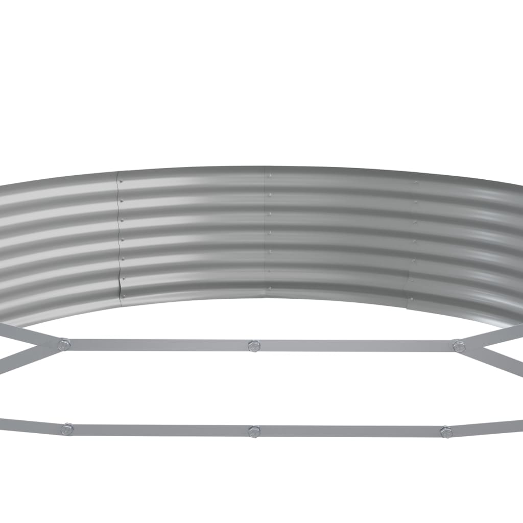 Jardinera Arriate Acero Galvanizado Plata 523x140x36 Cm_4