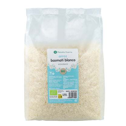 Arroz Basmati Blanco ECO Planeta Huerto 2,5 kg