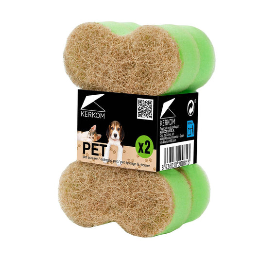 Pack-2 Estropajo PET Kerkom