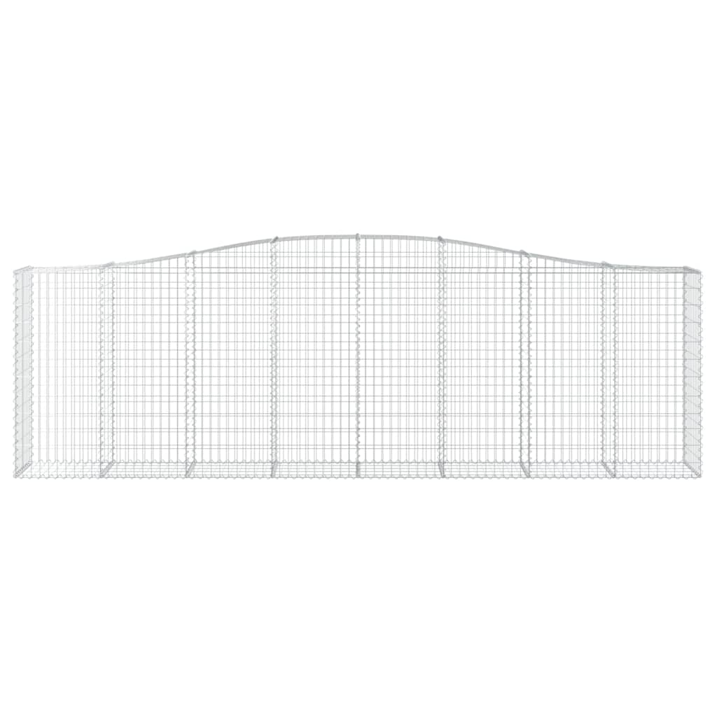 Cestas De Gaviones 6 Uds Forma De Arco Hierro 400x50x120/140 Cm_3