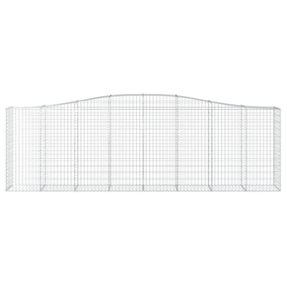Cestas De Gaviones 3 Uds Forma De Arco Hierro 400x50x120/140 Cm_3