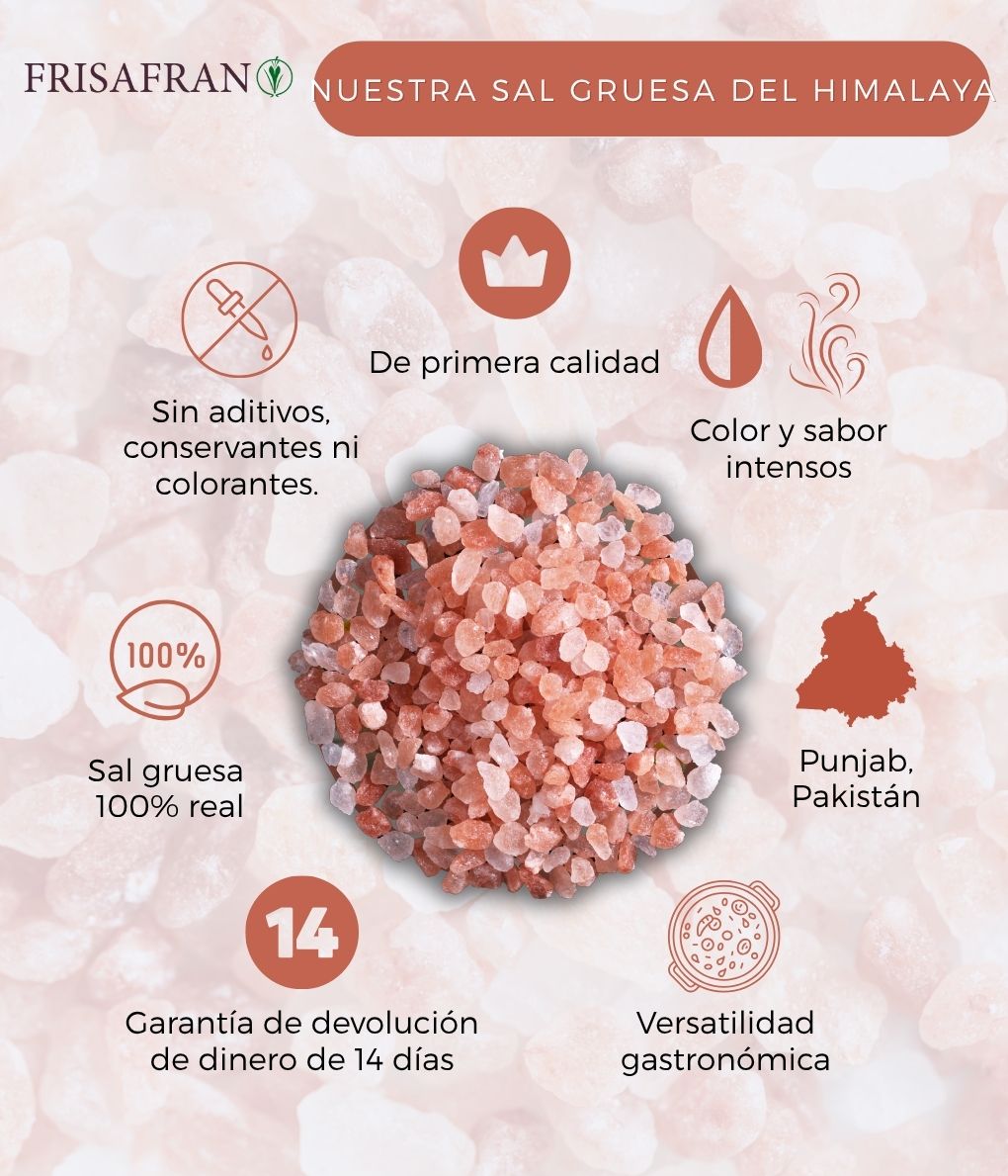 Sal Rosa Del Himalaya Gruesa - Calidad Y Sabor | Frisafran 500 G_2