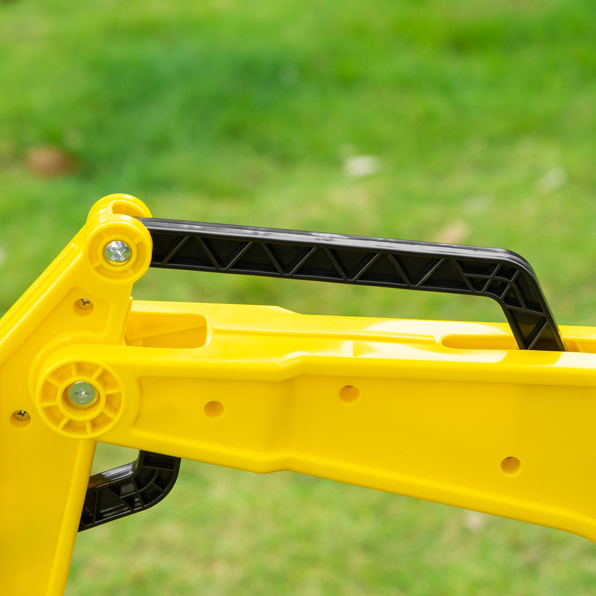 Tractor A Pedales Homcom Metal, Pp Amarillo 107x42x71 Cm_3