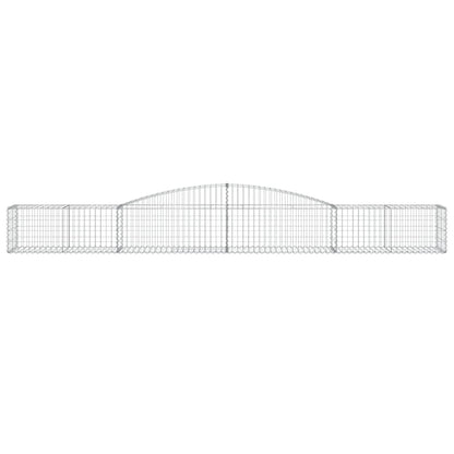 Cestas De Gaviones 20 Uds Forma De Arco Hierro 400x50x40/60 Cm_3