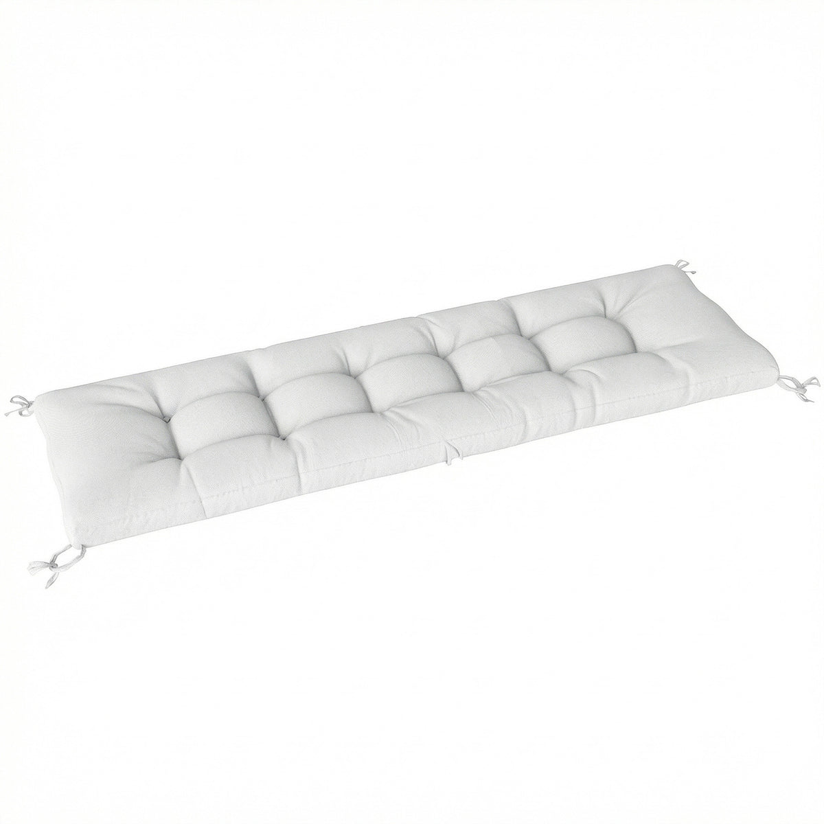 Cojín Para Banco Outsunny Poliéster, Algodón Pp Crema 198x65x13 Cm_0