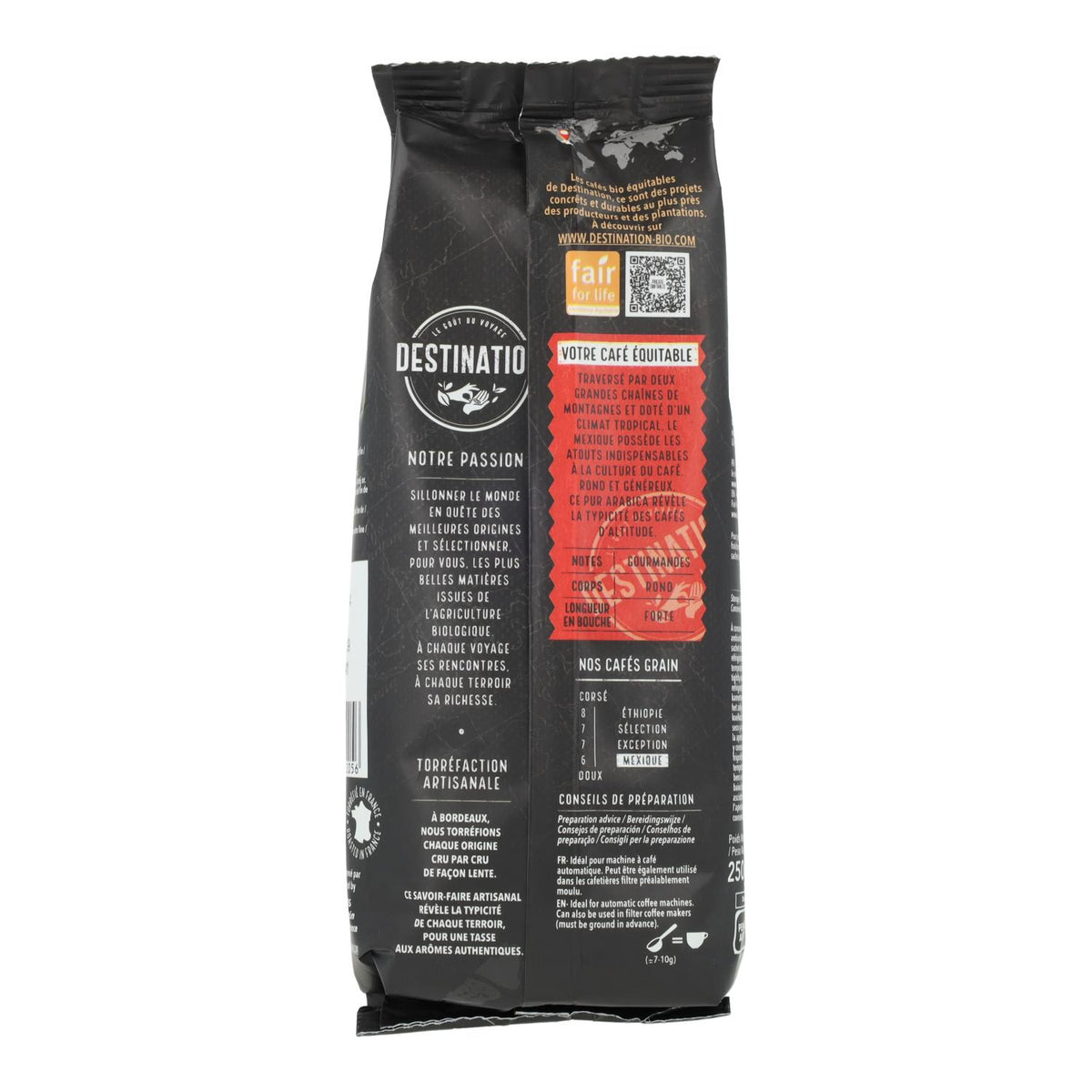 Café en Grano México Chiapas 100% Arábica Bio Destination, 250g