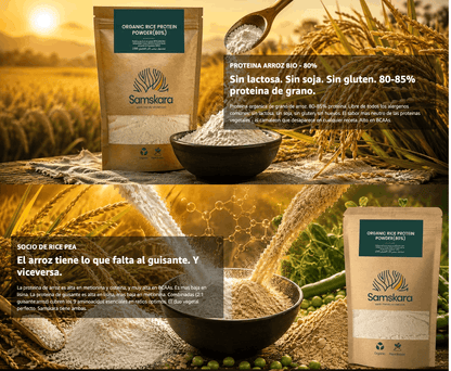 Proteína De Arroz Fermentado Ecológica - 4kg (1kg Envase Retail + 3kg Bolsa Granel De Recarga) | Proteína Vegana_3