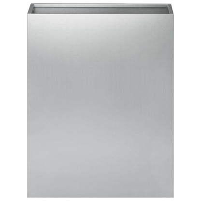 Macetero De Jardín Plateado 40 X 20 X 50 Cm Acero Galvanizado_2