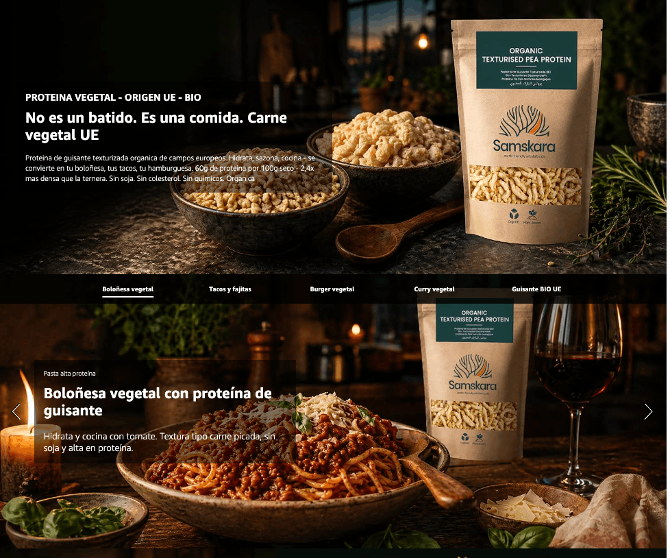 Proteína De Guisante Texturizada Bio - 4kg (500g Envase Retail + 3,5kg Bolsa Granel De Recarga) | Proteína Vegetal_3