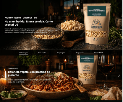 Proteína De Guisante Texturizada Bio - 4kg (500g Envase Retail + 3,5kg Bolsa Granel De Recarga) | Proteína Vegetal_3