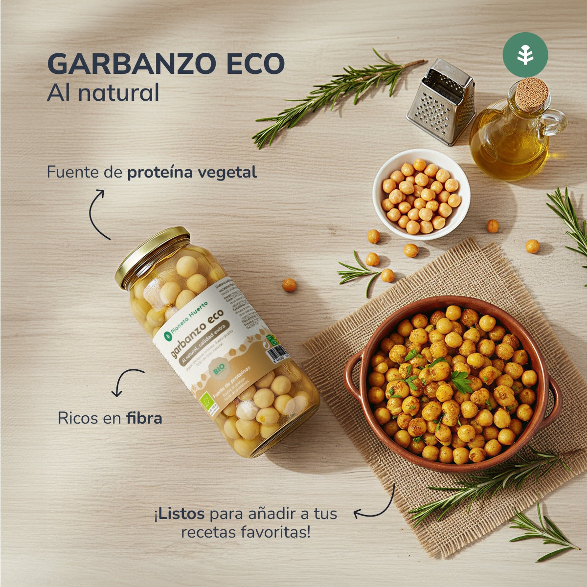 Garbanzo Cocido ECO Planeta Huerto 400 g