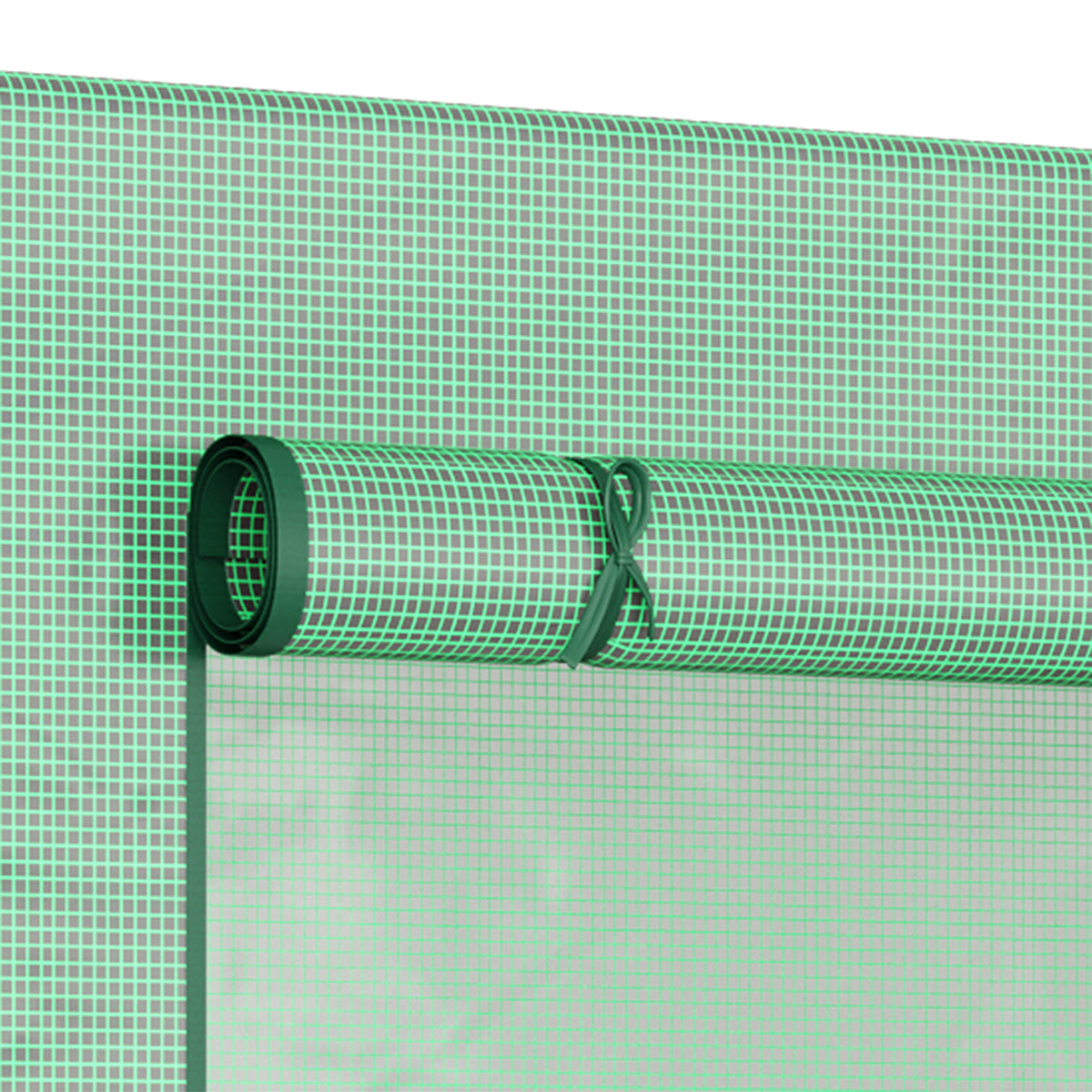 Invernadero Outsunny Acero, Pe Verde 200x76x168 Cm_3