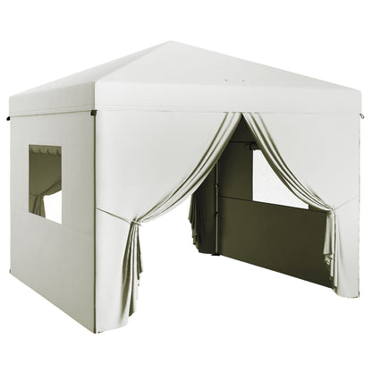 Carpa Plegable Outsunny Acero, Tela Oxford Blanco 300x300x280 Cm_0