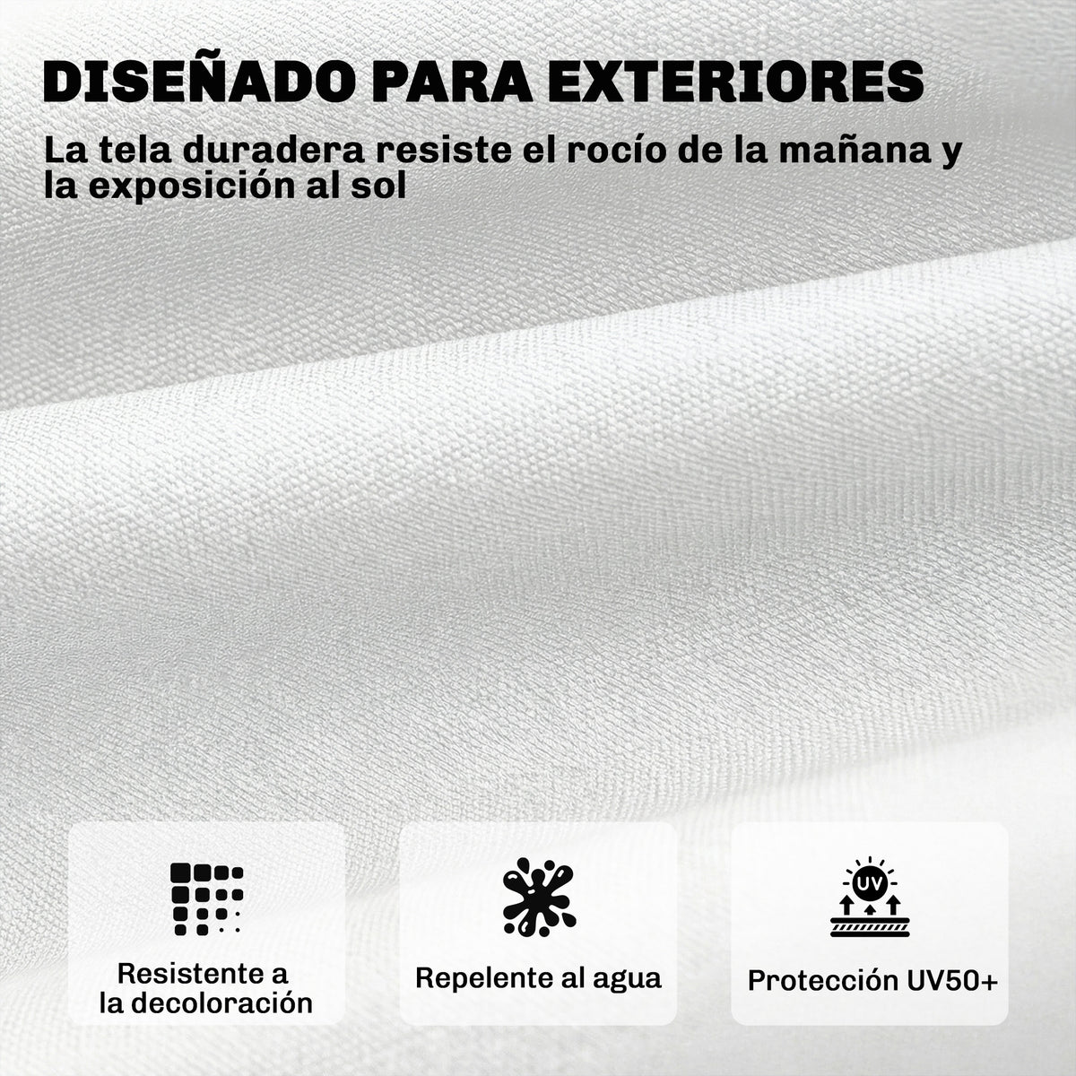 Cojín Para Banco Outsunny Poliéster, Algodón Pp Crema 198x65x13 Cm_5