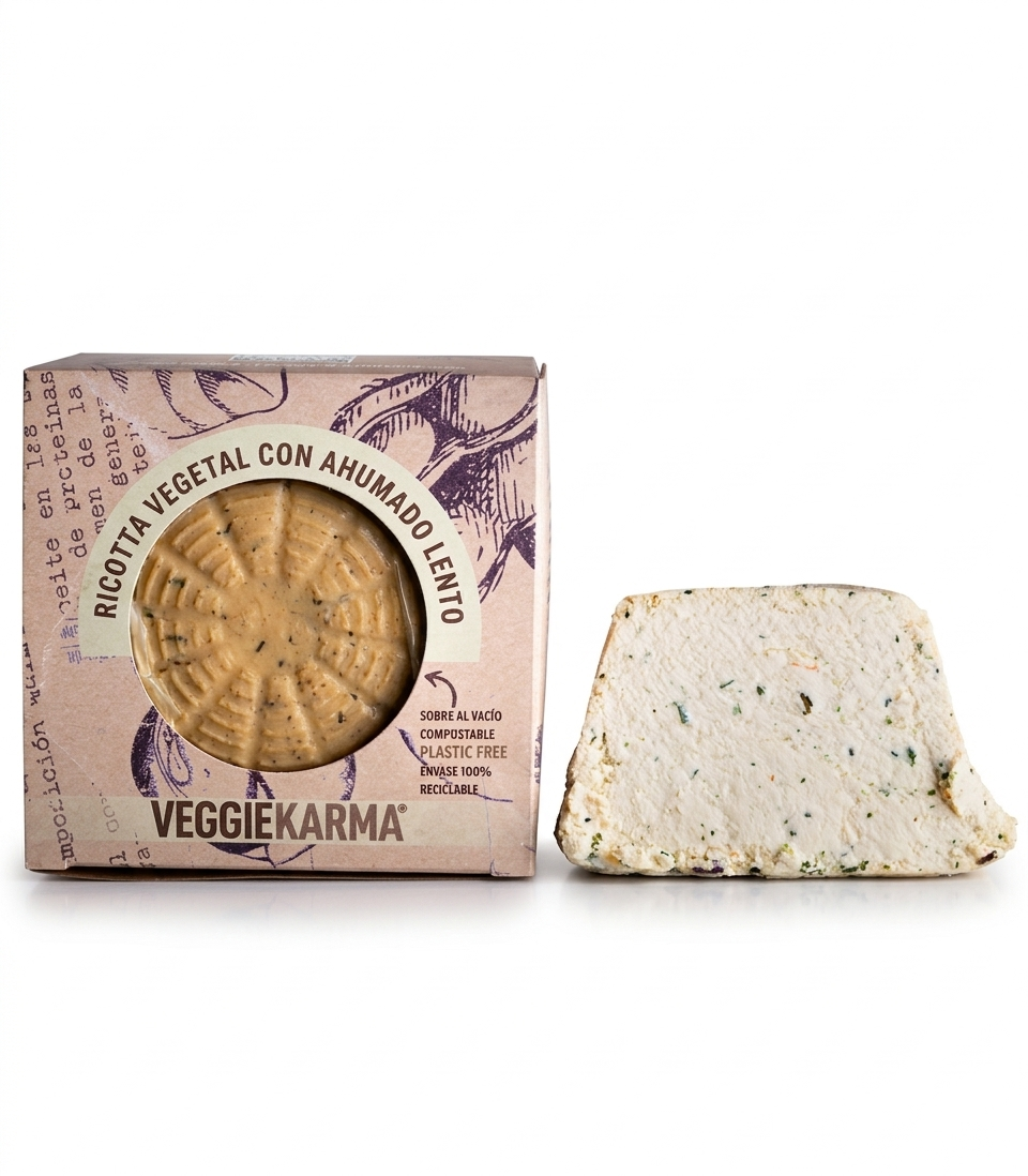 Queso Vegano Cremoso Vegetal Marcellino Tipo Ricotta Vegana 250 g_0