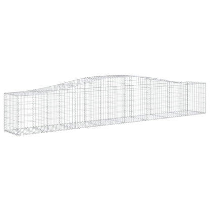 Cestas De Gaviones 7 Uds Forma De Arco Hierro 400x50x60/80 Cm_2