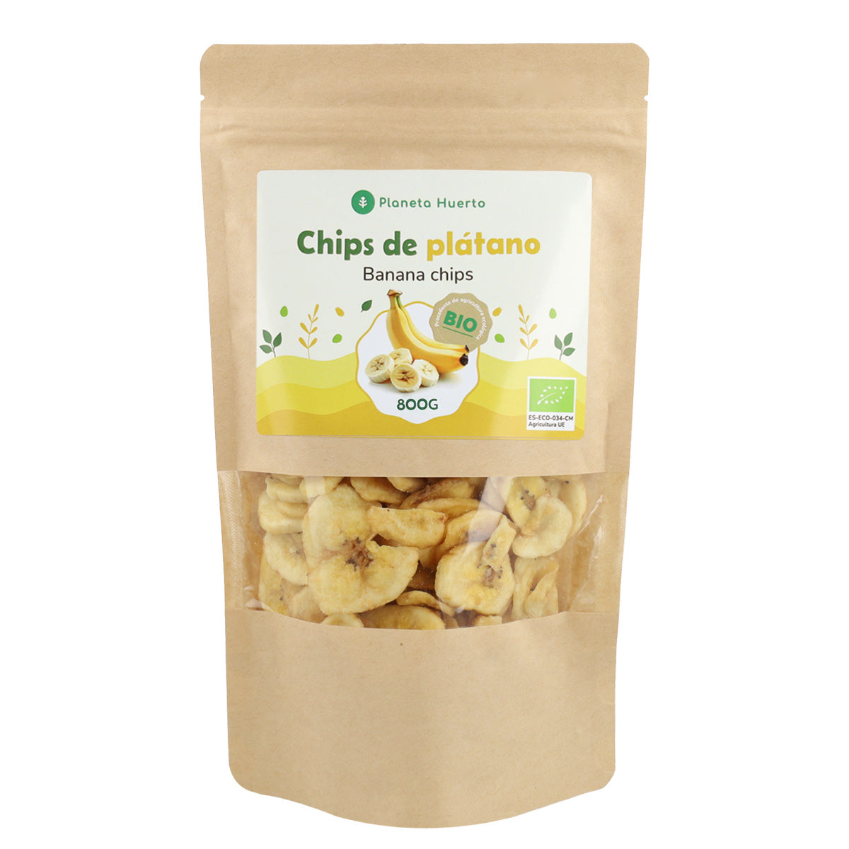 Chips de plátano ECO Planeta Huerto 800 g