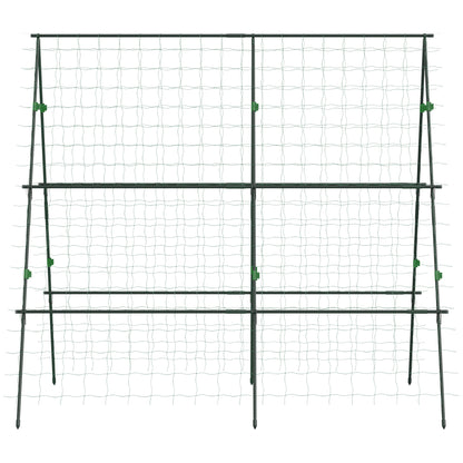 Enrejado De Jardín Outsunny Acero, Pe Verde 180x100x180 Cm_3