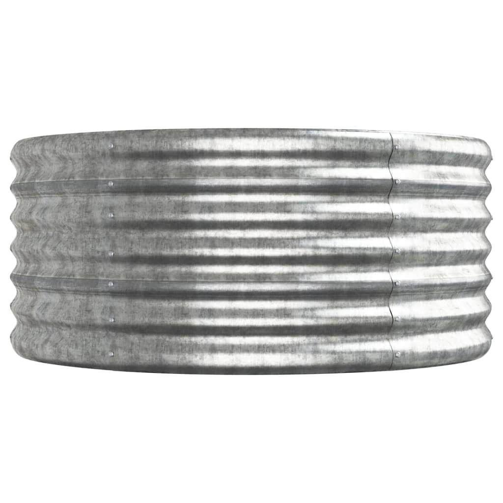 Jardinera Arriate Acero Galvanizado Plata 512x80x36 Cm_3