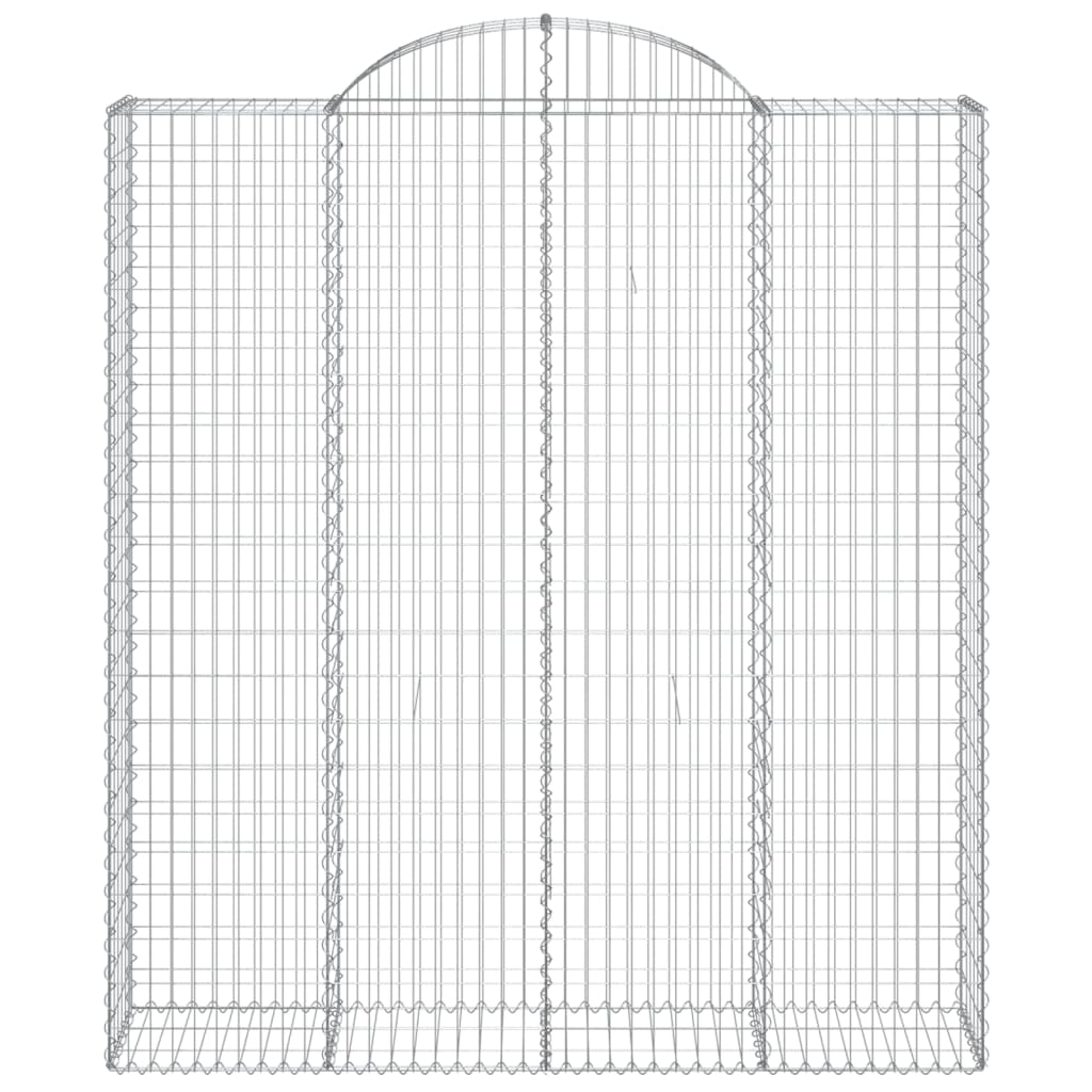 Cestas De Gaviones 4 Uds Forma De Arco Hierro 200x50x220/240 Cm_3