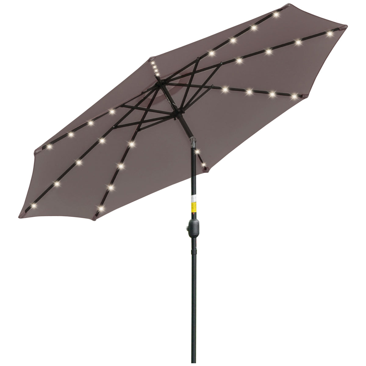 Sombrilla De Jardín Outsunny Acero, Poliéster Gris 265x265x233 Cm_0