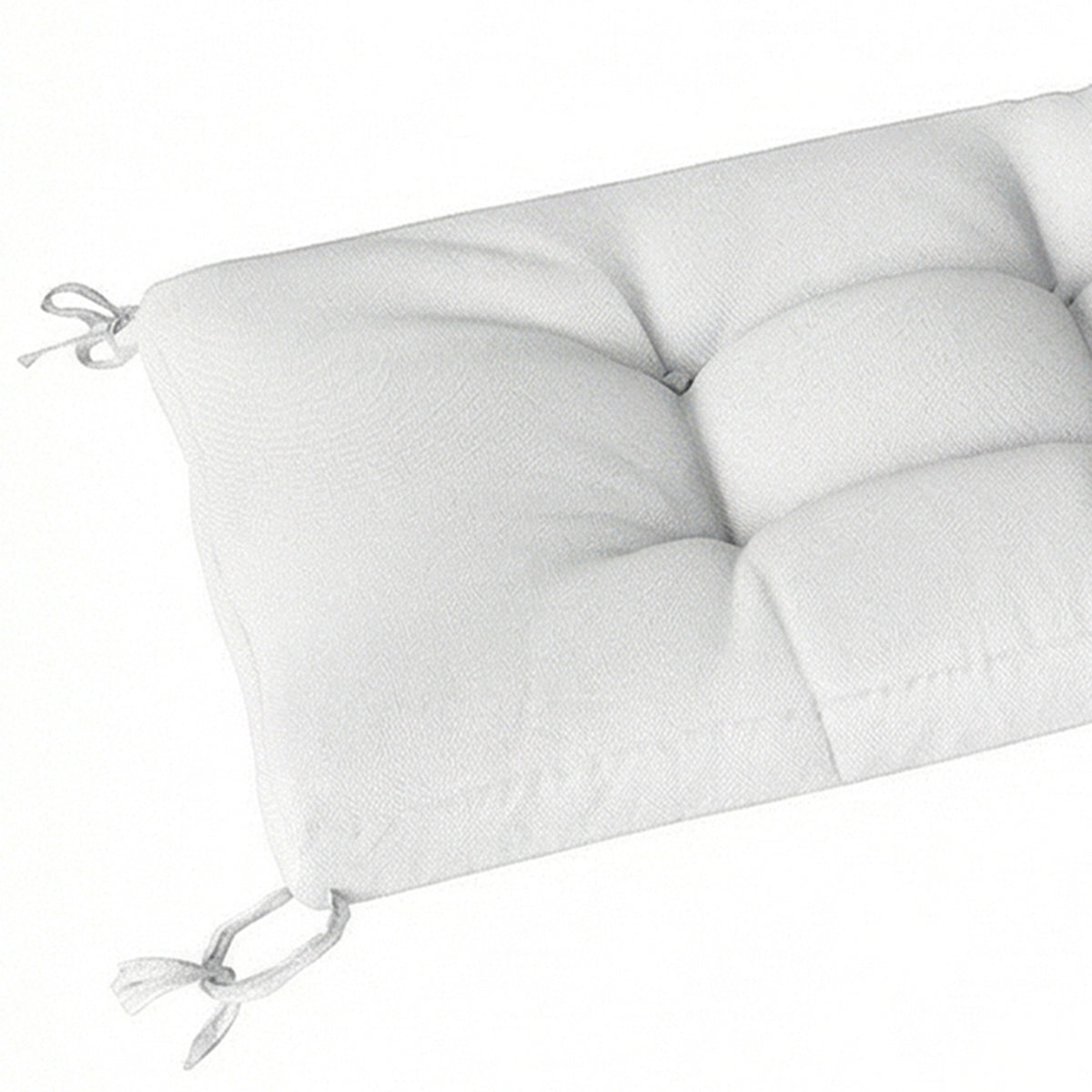Cojín Para Banco Outsunny Poliéster, Algodón Pp Crema 198x65x13 Cm_4