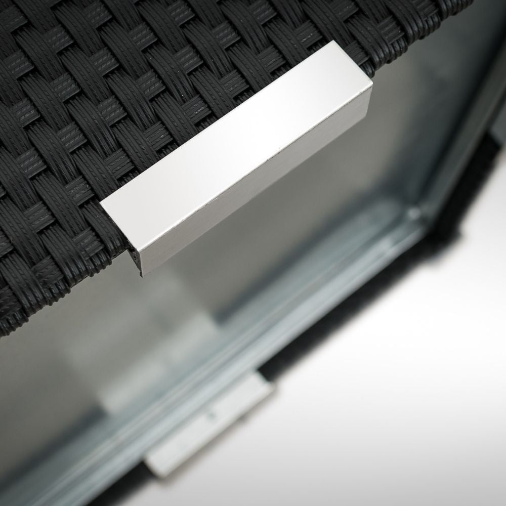 Jardinera Ratán Con Marco De Aluminio (gris) 70x38x40_3