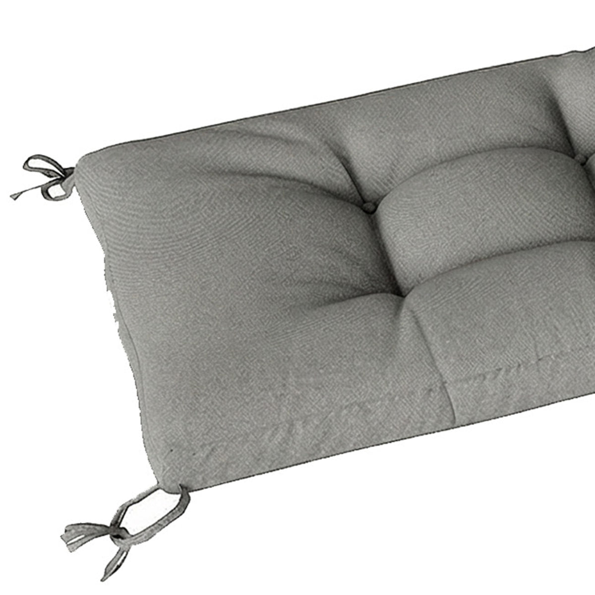 Cojín Para Banco Outsunny Poliéster, Algodón Pp Gris Claro 198x65x13 Cm_4